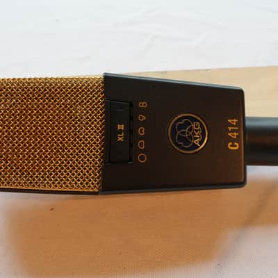 AKG C414 XLII Large Diaphragm Multipattern Condenser Microphone 2010s - Black image 2