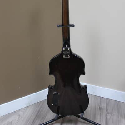 AS-IS 60's Raven Univox-Style Scroll Violin Electric Bass (MIJ) image 8