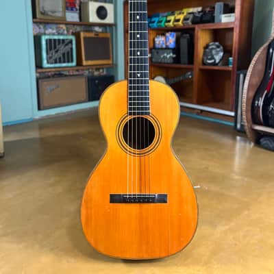 1920s Slotted Headstock Parlor Acoustic | Solid Brazilian Rosewood Back & Sides | Spruce Top | Ebony Fingerboard image 1