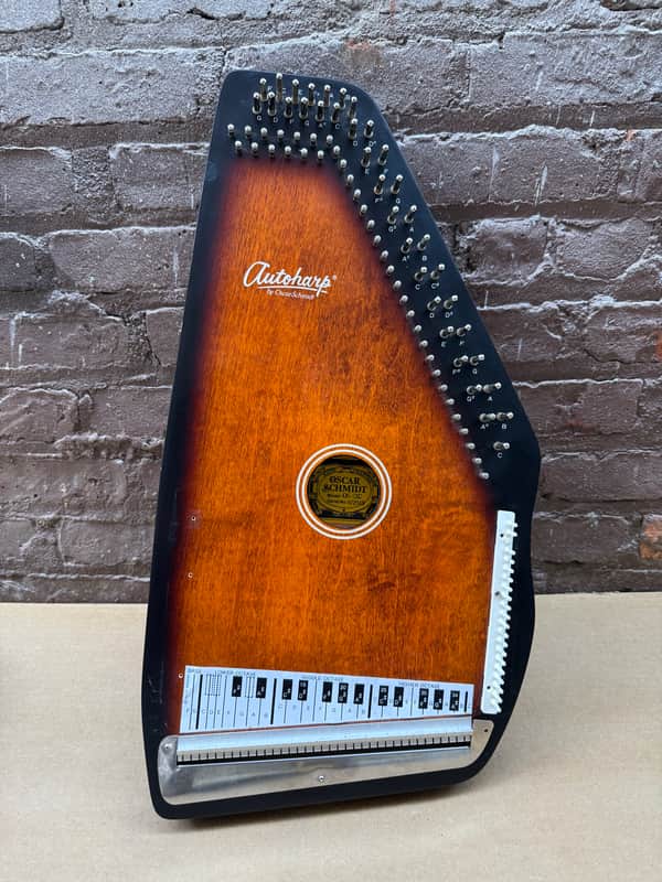 Oscar Schmidt OS21C 21-Chord Autoharp Tobacco Sunburst w/ Case – Project, Missing Strings & Chord Buttons image 1