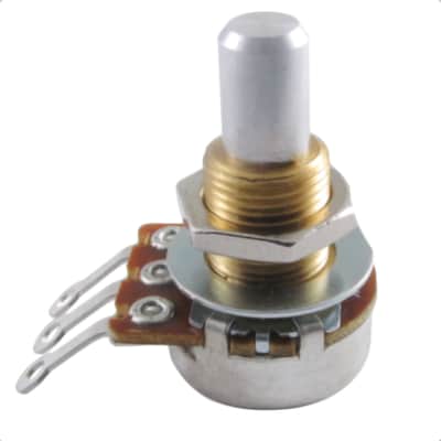 Bourns 500K Audio Taper Mini Guitar Pot-Solid Shaft