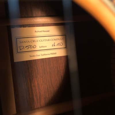 Santa Cruz 1990 D-28H 100 Yr. old Brazilian Rosewood German Spruce Master Grade Herringbone Binding image 15
