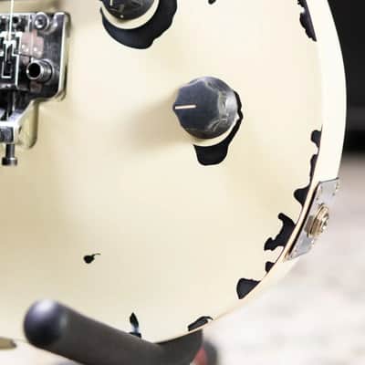 EVH Limited Edition Wolfgang Special Striped Series Electric Guitar - Distressed Ivory image 16