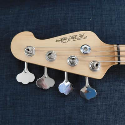 TBC The Bass Company 4 String Electric Bass Made in USA #000394 Spalted Maple/Ash USA ! image 8