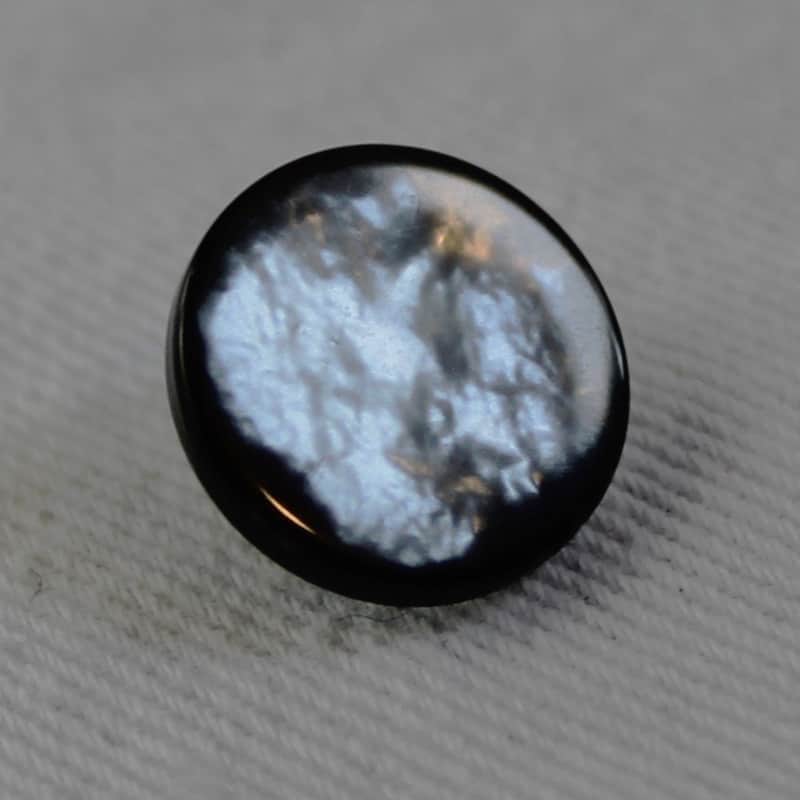 Bandoneon Button Accordion Part - Dark Gray Pearl Bass Flat Button 13.6mm x 5.7mm image 1