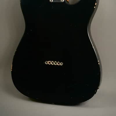 LEFTY! Custom Vintage Boutique NOS Relic Black Nitro Lacquer USA Luther Perkins Exotic Roasted Esquire Tele HSC 7.45 Lb image 5