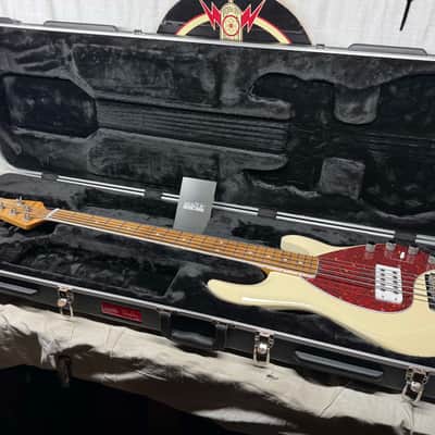 Ernie Ball Music Man 30th Anniversary Stingray sting ray 5 H Bass with Case 2018 - Translucent Buttercream / Roasted maple neck / maple fingerboard image 1