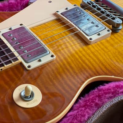 Gibson 2003 Les Paul Standard Subtle Honeyburst Flametop w/ OHSC Non-Chambered w/ Grovers image 13