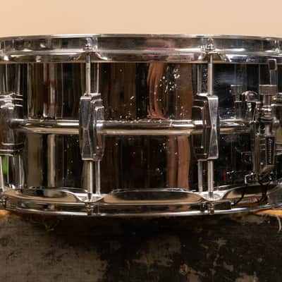 1980s Ludwig 6.5x14 LM402 Supraphonic Snare Drum image 3
