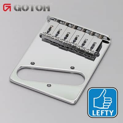 NEW Gotoh GTC202 Telecaster Style Guitar Bridge Tele Steel Saddles LEFTY, CHROME image 1