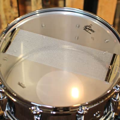 Gretsch 6.5x14 USA Custom Chrome Over Brass Snare Drum - G4164 image 5