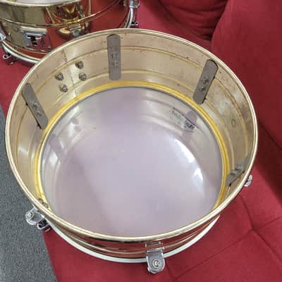 Latin Percussion Matador Series 14/15" Brass Timbales - Brass/Chrome image 10