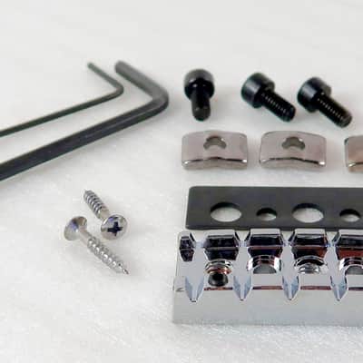 Locking Nut Chrome Floyd Rose ® Type Adjustable Chrome 42.5mm Complete Kit image 5