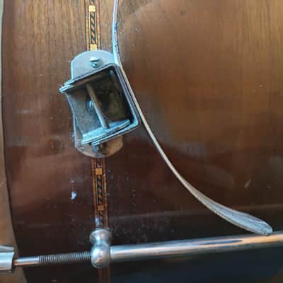 Ludwig&Ludwig field snare drum timepiece-sensitive strainer 10x16 1930s image 20