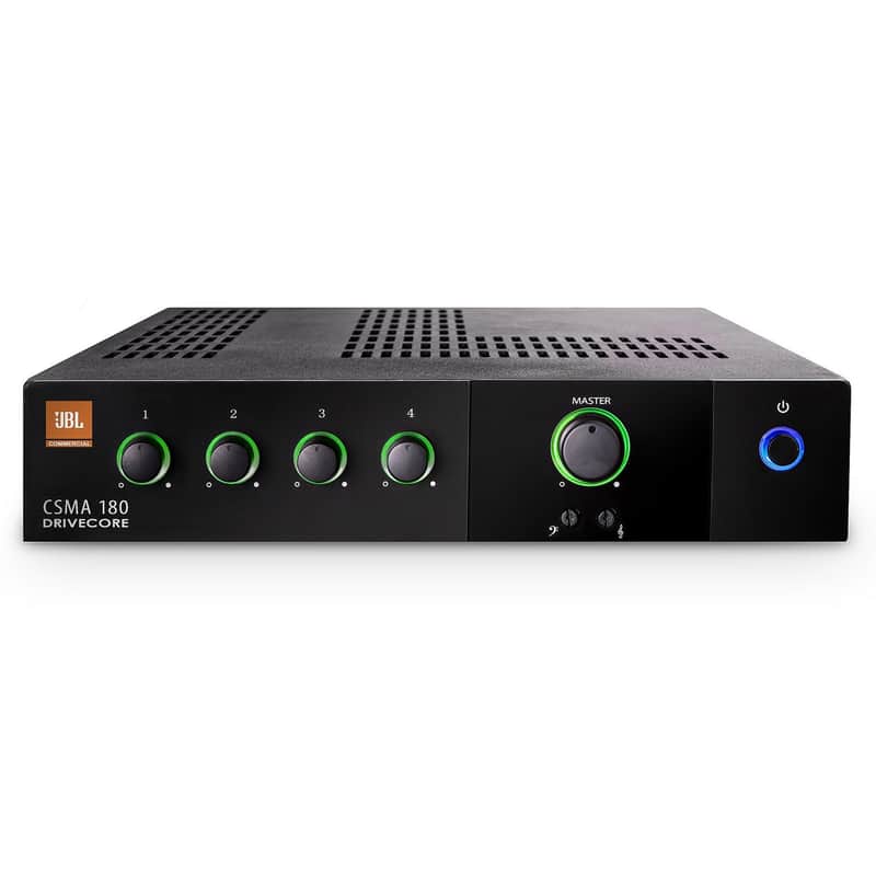 JBL CSMA180 | 80 Watt 4 Channel Fanless Commercial Mixer Amplifier image 1