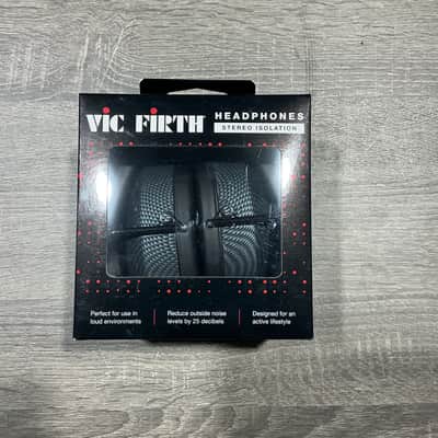 Vic Firth SIH3 Stereo Isolation Headphones - Black/Grey image 1