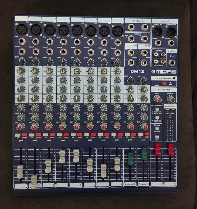 Midas DM12 12-Input Analog Mixer | Reverb