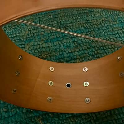 Vintage Yamaha Drums Japan 9000 Pre - Recording Custom Real Wood Parallel Strainer 6.5 x 14 Studio Concert Snare Drum - 1980 image 12