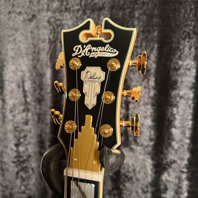 D'Angelico Deluxe Bedford Semi Hollow Black With Free Hard Case image 6
