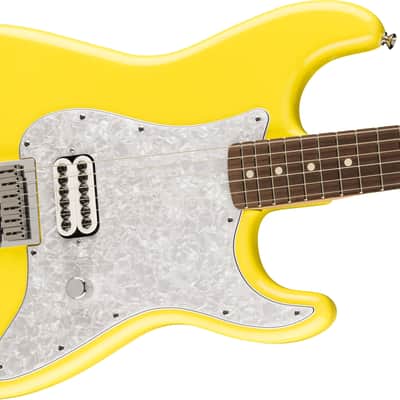 Fender Limited Edition Tom Delonge 6-String Stratocaster Electric Guitar with Seymour Duncan Invader Humbucker (Right-Handed, Graffiti Yellow) image 4
