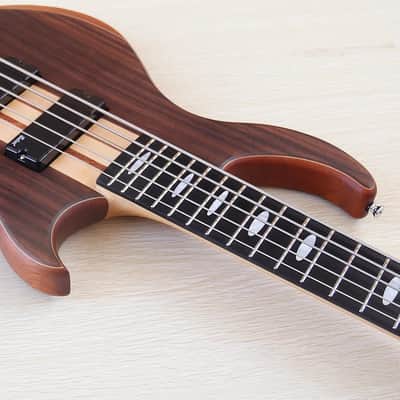 Rosewood Top 5 String Electric Bass, Okoume Wood Body, Maple Neck Through image 8