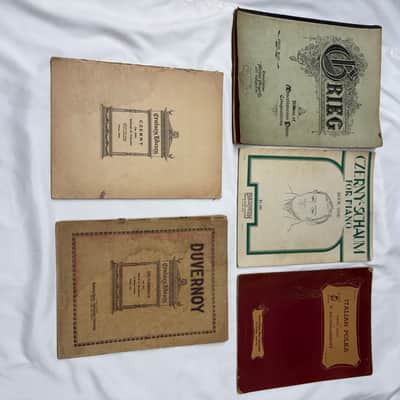 Vintage Lot of piano books -Used Antique old image 1