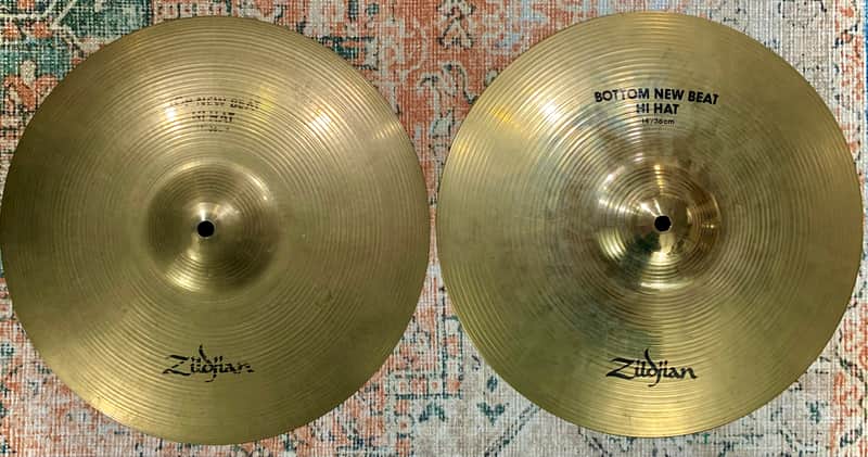 Zildjian New Beat 14” Hi Hat Set - VG Condition - 974/1424 Grams image 1