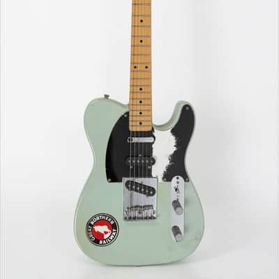 1987 Squier E Series Nahsville Telecaster MIJ Japan green image 4