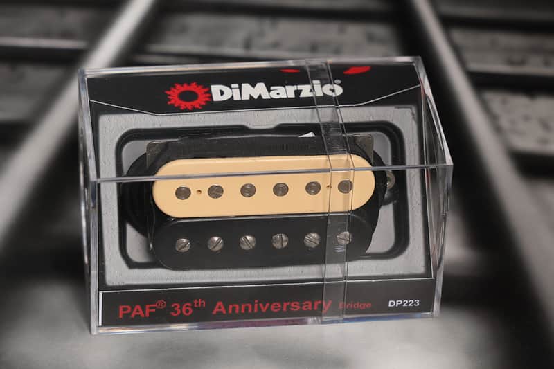 DiMarzio DP223BC PAF 36th Anniversary Bridge Humbucker - Black/Cream / NIckel Pole Pieces image 1