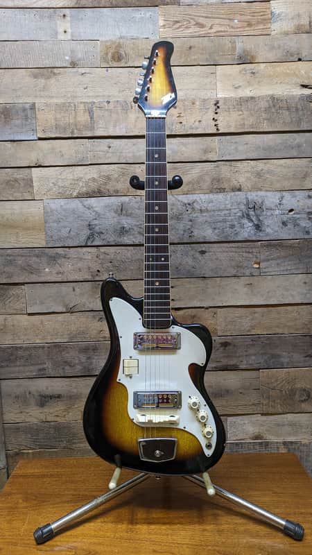 Zenon Zen-On Vintage Electric Guitar w/ Gold Foil Pickups | Reverb