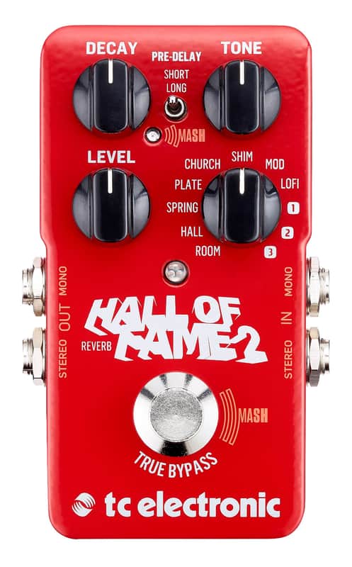 TC ELECTRONIC HALL OF FAME 2 RIVERBERO A PEDALE PER CHITARRA TRUE BYPASS TECNOLOGIA MASH + 3 SLOT TONEPRINT USB image 1