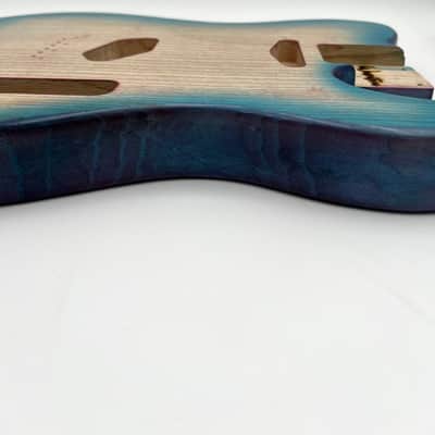 Warmtone Custom Guitars Telecaster “Mermaids Beach” Guitar Body 2 Piece Swamp Ash image 3