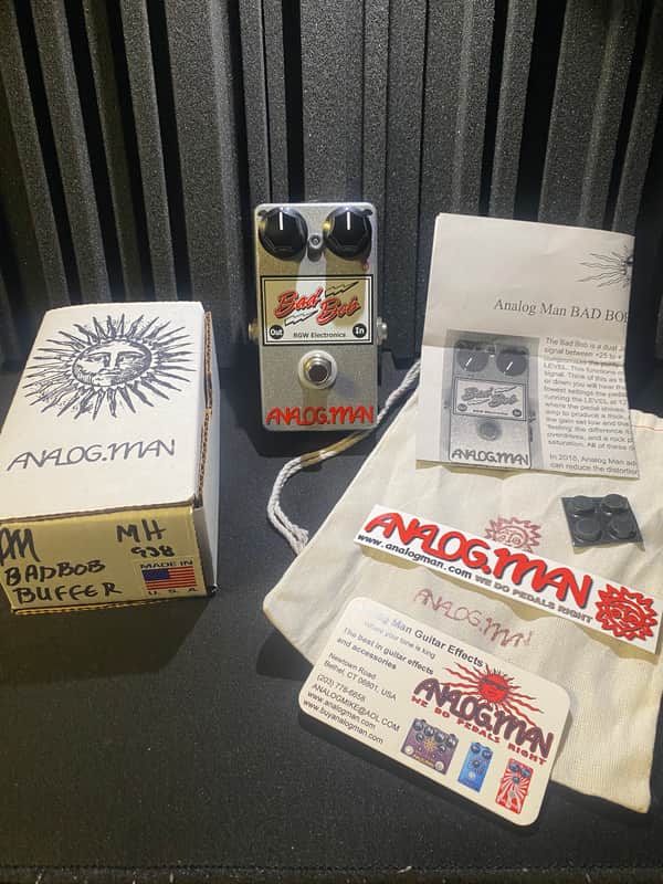 Analogman Bad Bob w/ Drive Knob and Buffer 2021 - Silver image 1