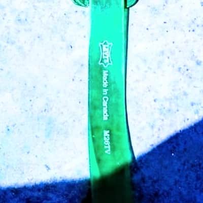 Vintage Levy's  M26TV  1979 -Rare Retro Transparent Emerald Green guitar/bass strap image 1