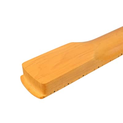 [Light Yellow Matte] 22 Fret Guitar Handle/Fretboard/Neck for ST Style (Large-Headstock, Maple) Peach Wood Tube, price include the import duty for US buyer image 7