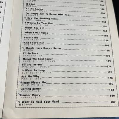 Used Vintage The Beatles Hits English & Japanese Addition Sheet Music Book Shinko Music Publishing image 13