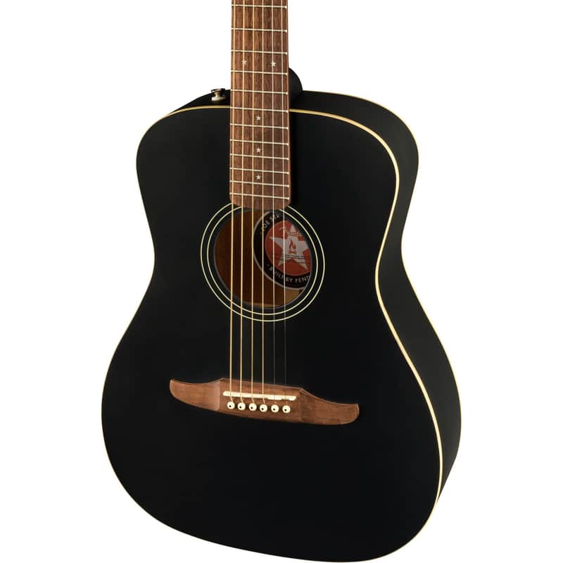 Fender Joe Strummer Campfire Acoustic Electric Guitar in Matte Black image 1