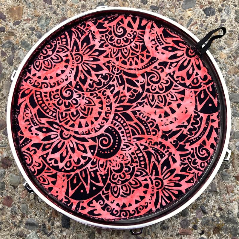 10" single layer Drum Bunny cloth drum cover - dampener - partial mute - compare to Drum Tortillas - Quesadilla - Big Fat Snare image 1