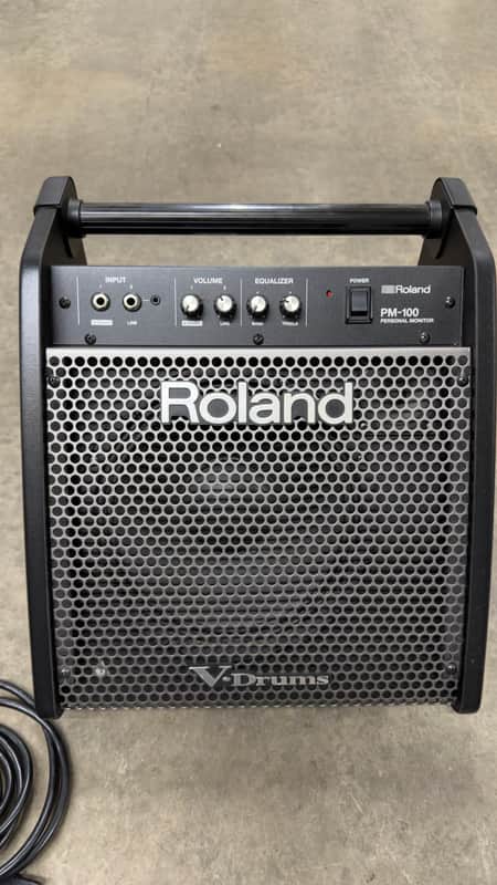 Roland PM-100 80-Watt Personal Drum Amplifier for V-Drums 2012 - Present - Black image 1