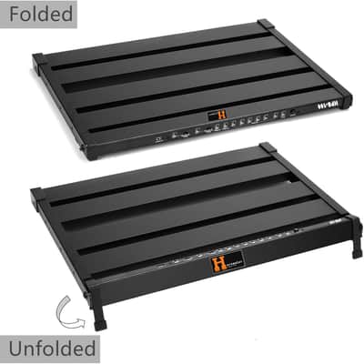 Harvester HPB-100 Pedal Board with Integrated Power Supply, Aluminum Folding Powered image 3