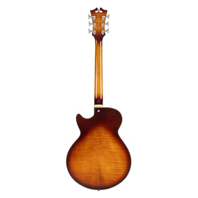 D'Angelico Premier SS Electric Guitar w/Gig Bag - Dark Iced Tea Burst - B-Stock image 8