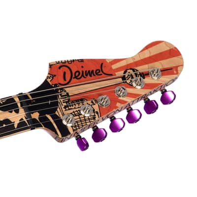 Deimel Guitarworks Firestar Artist Edition "Berlin Tonight" - Offset Electric Guitar Built-in LesLee image 11