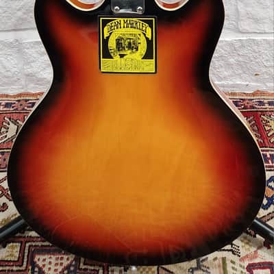 Silvertone/Teisco 1445 Sunburst Thinline Hollowbody 1960s Japan image 6
