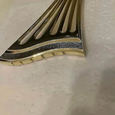 Hollow Body Archtop Guitar Tailpiece Trapeze in Gold image 2