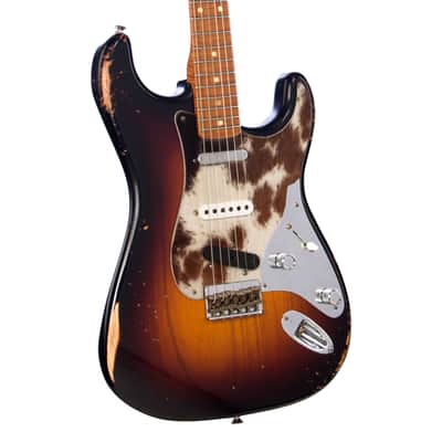 Fender Custom Shop MVP Nashville Stratocaster Hardtail Relic - Wide Fade 2 Tone Sunburst w/ Genuine Cow Skin Pickguard - Masterbuilt Kyle McMillin - Dealer Select Master Vintage Player Series Electric Guitar - NEW! image 2