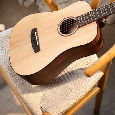 Cort Earth Series Go Hyvibe Acoustic Electric Guitar- Open Pore Natural image 9