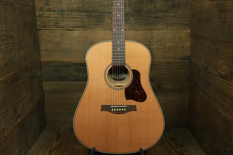 Seagull Coastline Momentum HG Cedar/Cherry Dreadnought w/ Fishman Electronics image 4