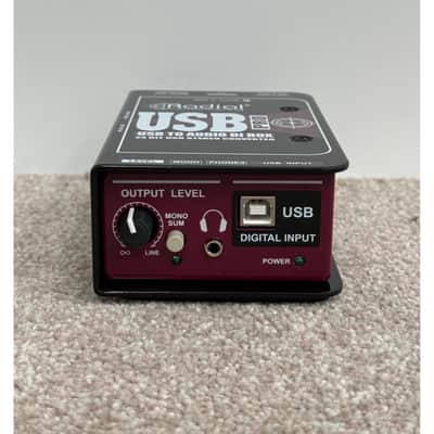 Radial USB Pro - Audio Interface - Black - Like New w/ Manuals image 3