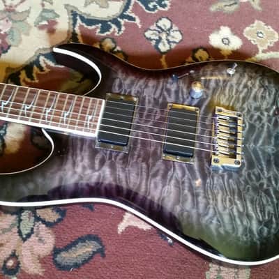 Ibanez RGA72QM Guitar - Quilt Top 2010 Transparent Grey image 1