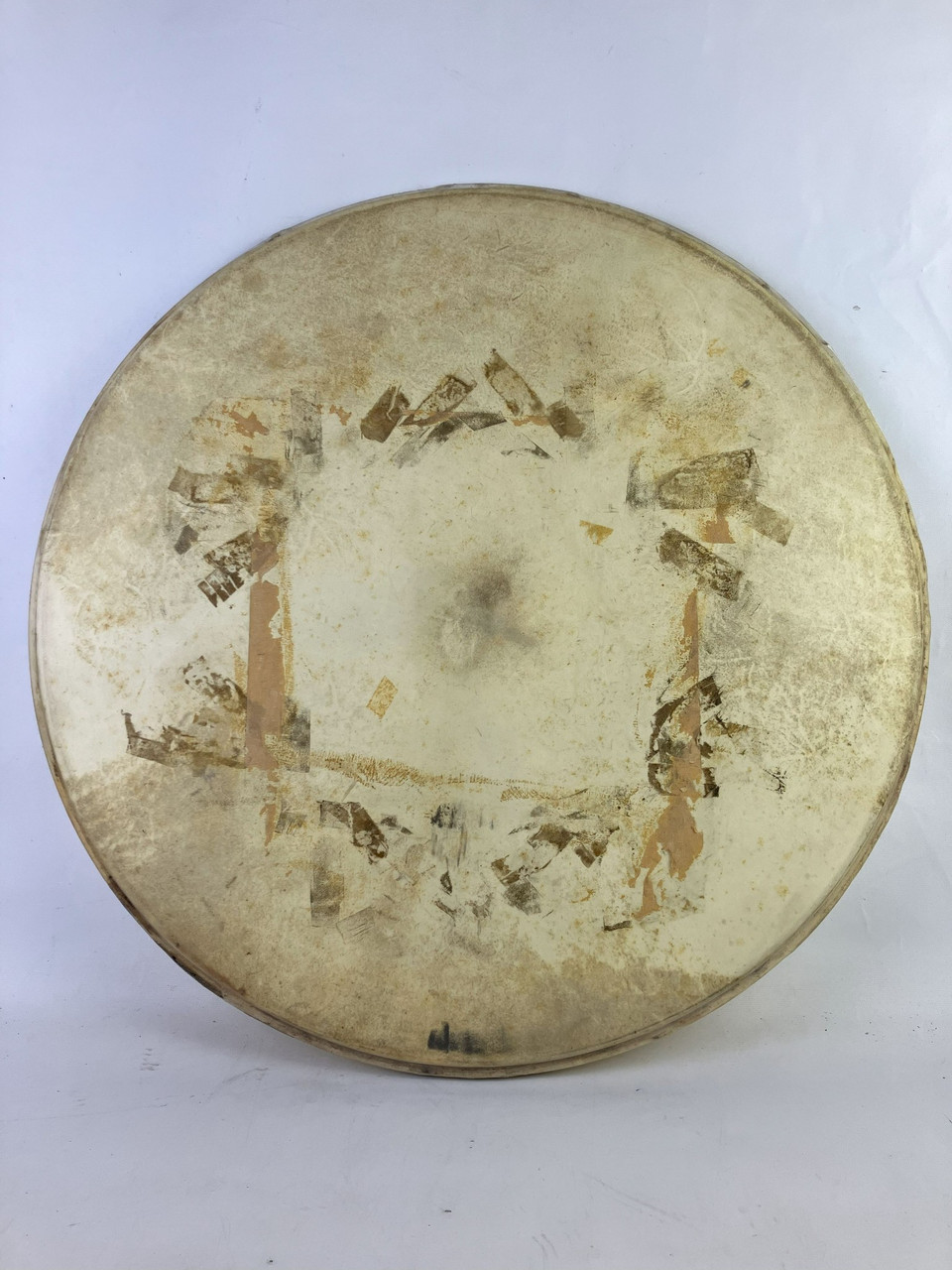 Leedy & Ludwig 22" Calf Skin Batter/Resonant Bass Drum Head Vintage 50s USA Kick — main photograph